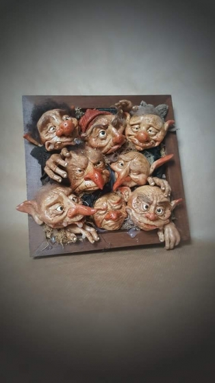 Large Goblin Frame Wall Hanging