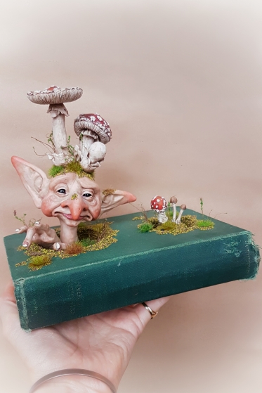 'Mushroom Fae Book' Sculpture 2