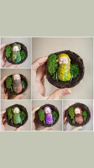 Silk Cocoon Faerie Babies