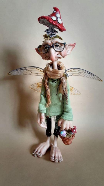 Mushroom Collector Faerie
