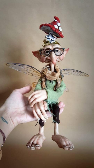 Mushroom Collector Faerie
