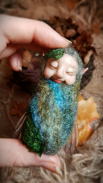 SOLD Silk Moth Faerie Baby