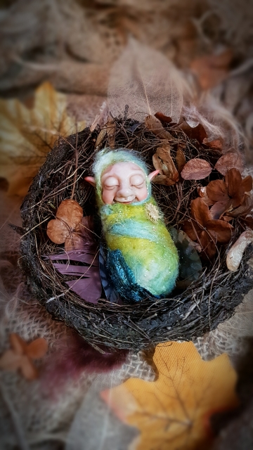 SOLD Silk Moth Faerie Baby