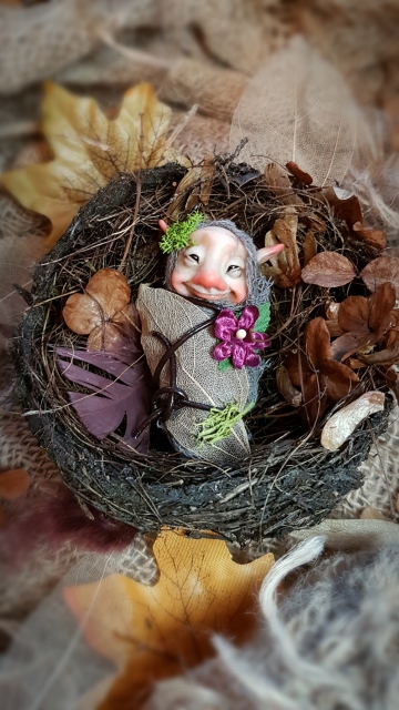 SOLD - Troll Fae Baby