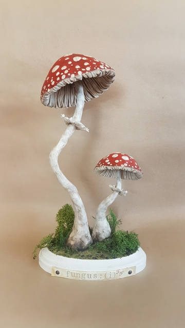 SOLD OOAK Large Mushroom Specimen Sculpture, Fungus: I