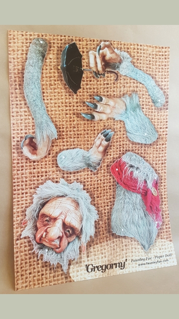 'Gregorny' Paper Doll - Interactive Art Print