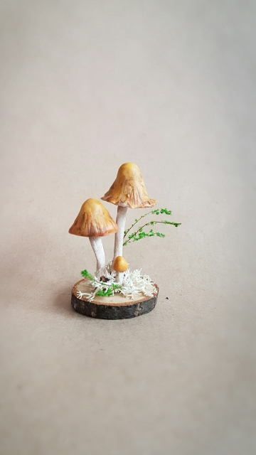 SOLD OOAK Small Mushroom Decorative Sculpture