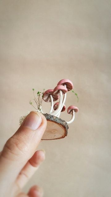SOLD OOAK Small Mushroom Decorative Sculpture