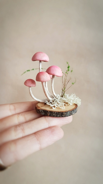SOLD OOAK Small Mushroom Decorative Sculpture