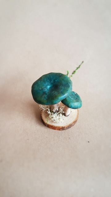 SOLD OOAK Small Mushroom Decorative Sculpture