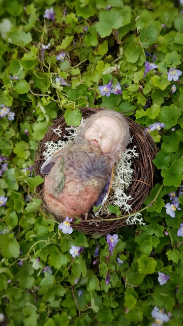 SOLD Silk Moth Faerie Baby