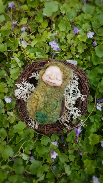 SOLD Silk Moth Faerie Baby